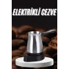 Paslanmaz Çelik Türk Kahvesi Makinesi 6 Fincan Kpasiteli Elektrikli Cezve