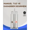 Paslanmaz Çelik Tuz ve Kararbiber Öğütücü - Şeffaf Akrilik Hazne