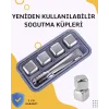 Paslanmaz Metal Buz Küpleri-Çok Amaçlı Kullanıma Uygun