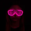 Pembe Led Işıklı Parti Gözlüğü - Neon 3 Modlu