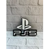 PlayStation 5 Logo Duvar Dekoru Minimal Tasarım 16×12 cm