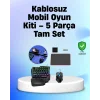Profesyonel Mobil Oyuncular İçin RGB Klavyeli 5 Parça Oyun Kiti