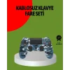 PS4 Kablosuz Oyun Kolu Gecikmesiz Bağlantılı Ergonomik Tasarımlı