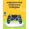 PS4 Uyumlu Kablosuz Oyun Kolu Ergonomik Çift Titreşimli