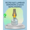 Renkli Led Işıklı Retro Gaz Lambası Aroma Terapi Mist Maker