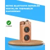 Retro Radyo Tasarım Bluetooth Hoparlör 1800mAh Uzun Çalma Süresi
