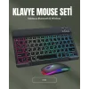 RGB Aydınlatmalı Şarjlı Kablosuz Klavye ve Mouse Seti – Modern ve Kompakt Tasarım