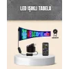 RGB Kayar Yazılı LED Reklam Ekranı – USB Bağlantılı Esnek Tasarım