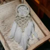 Rüya Kovan Dream Catcher Beyaz Kuş Tüylü