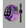 S10 Akıllı Çocuk Saati Mor Tasarım Adımsayar ve Alarm Fonksiyonlu