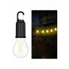Şarjlı Dekoratif Kamp Lambası Askılı Ampul Led Işık Type-C Girişli