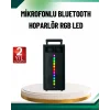 Şarjlı Işıklı Bluetooth Hoparlör | USB, AUX, TF Kart ve Radyo Destekli