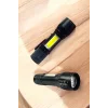 Şarjlı Metal Zoomlu El Feneri Işıldak Led Işık Taşınabilir El Lambası