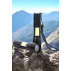 Şarjlı Metal Zoomlu El Feneri Işıldak Led Işık Taşınabilir El Lambası