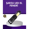 Şarjlı Mini LED El Feneri 2000 Lümen Su Geçirmez