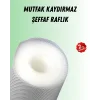 Şeffaf mutfak raflığı ve çekmece kaplaması kaydırmaz pvc