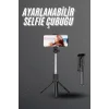 Selfie Çubuğu Tripod Bluetooth Kumandalı Selfie Çubuğu Telefon Tutucu