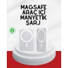 Şık Tasarımlı MagSafe Araç Telefon Tutucu Type-C Girişli