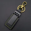 Siyah Gold Deri Metal Anahtarlık