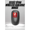 Siyah Kablosuz Mouse Wireless Mouse Minimal Tasarım