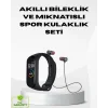 Spor Bileklik + Kablosuz Bluetooth Kulaklık Fitness Seti