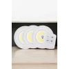 Spot Lamba Led Işık 3lü Uzaktan Kumandalı Pilli Yapışkanlı Kablosuz