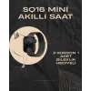 SQ-16 Mini Series 10 Akıllı Saat | Şık ve Hafif Tasarım, 3 Kordon Seçeneği