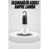 Taşınabilir Askılı Ampul Kamp Lambası Askılı Type-C Şarjlı Bahçe Lambası