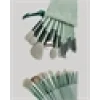 Taşınabilir Ergonomik Yapılı 13 Adet Fiber Kıllı Yüz ve Göz Makyaj Fırçası Seti