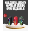 Taşınabilir Şarjlı Bluetooth Hoparlör Güçlü Bas