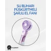 Taşınabilir Şarjlı Su Sisi Püskürtmeli Mini El Fanı – 4 Hız Ayarı, Tip-C Şarjlı, Sessiz Motor