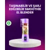 Taşınabilir Şişe Blender 380ml Şarjlı Spor Smoothie Shake Karıştırıcı