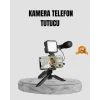 Telefon Video Çekim Kiti LED Aydınlatma Mikrofon Tripodlu Tam Set