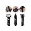 Tıraş Makinesi 3 Başlıklı T Başlıklı Hassas Ciltlere Özel Saç Sakal Vücut Kulak ve Burun