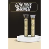 Tıraş Makinesi Şarjlı Çizik Tıraş Paslanmaz Çelik Bıçaklı 4 Taraklı
