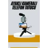 Tripod Telefon Tutucu Kumandalı Mikrofon Led Işık Vlog Video Kayıt