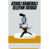 Tripod Telefon Tutucu Kumandalı Mikrofon Led Işık Vlog Video Kayıt