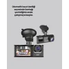 Üç Kameralı Araç Kamerası Full HD Gece Görüş  G-Sensör