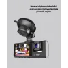 Üç Kameralı Araç Kamerası Full HD Gece Görüş  G-Sensör