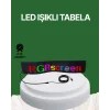 USB Girişli RGB LED Tabela Ayarlanabilir Parlaklık ve Kayan Yazı Özellikli