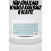 Uyumlu Kablosuz Bluetooth Şarj Edilebilir Mini Q Klavye