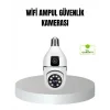 WiFi Ampul Güvenlik Kamerası 1080P Full HD Gece Görüşlü ve Hareket Algılamalı