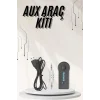 Yeni Nesil Bluetooth Aux Araç Kiti Siyah TV Tablet Telefon Araç Araba