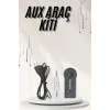 Yeni Nesil Bluetooth Aux Araç Kiti Siyah TV Tablet Telefon Araç Araba