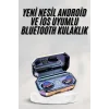 Yeni Nesil Bluetooth Kulaklık Uzun Pil Ömrü El Fenerli Dijital Şarj Göstergeli