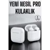 Yeni Nesil Pro Bluetooth Kulaklık Uzun Pil Ömrü Beyaz