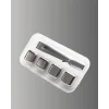Yeniden Kullanılabilir 304 Çelik Metal Buz Küpleri 4lü Set