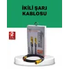 Yüksek Hızlı 65W Güç Çıkışlı Çoklu Cihaz Uyumlu Şarj Kablosu