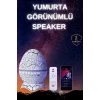Yumurta Şeklinde Su Dalgalı Bluetooth Speaker Lamba Renkli Şarjlı