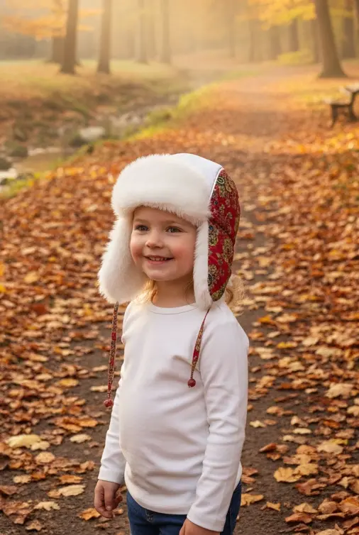 Kız Çocuk Pilot Kırmızı Şapka Kırmızı 6227